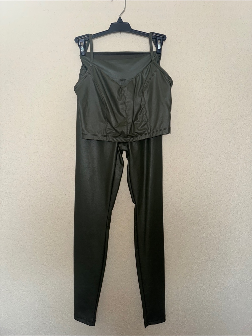NWOT Offline by Aerie Faux Leather Olive Green set